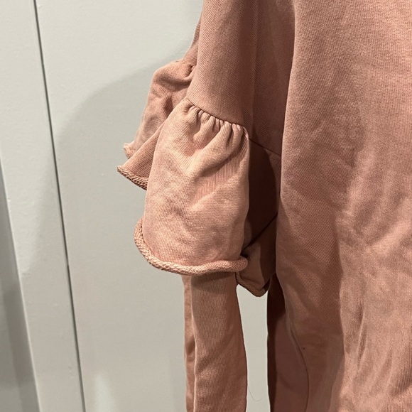 Ruffled Sleeve Pink Top - Picture 2 of 3